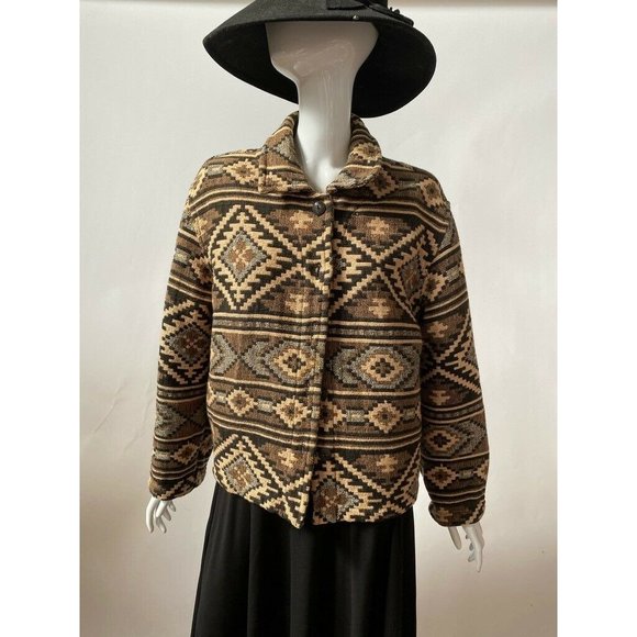 Chicos Design Womens Jacket Coat Multicolor Brown - Picture 1 of 12